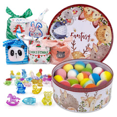 DOVIPE surprise crystal toy inside sparkling in warm bath water