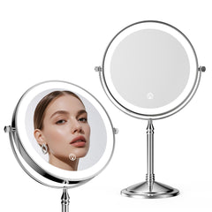 Dowry miroir maquillage éclairé 1x – vue nette pour une application précise.