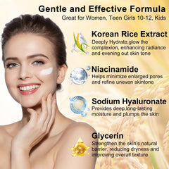 DOYEEWO coffret: masque visage riz-eau hydratation et apaisement.