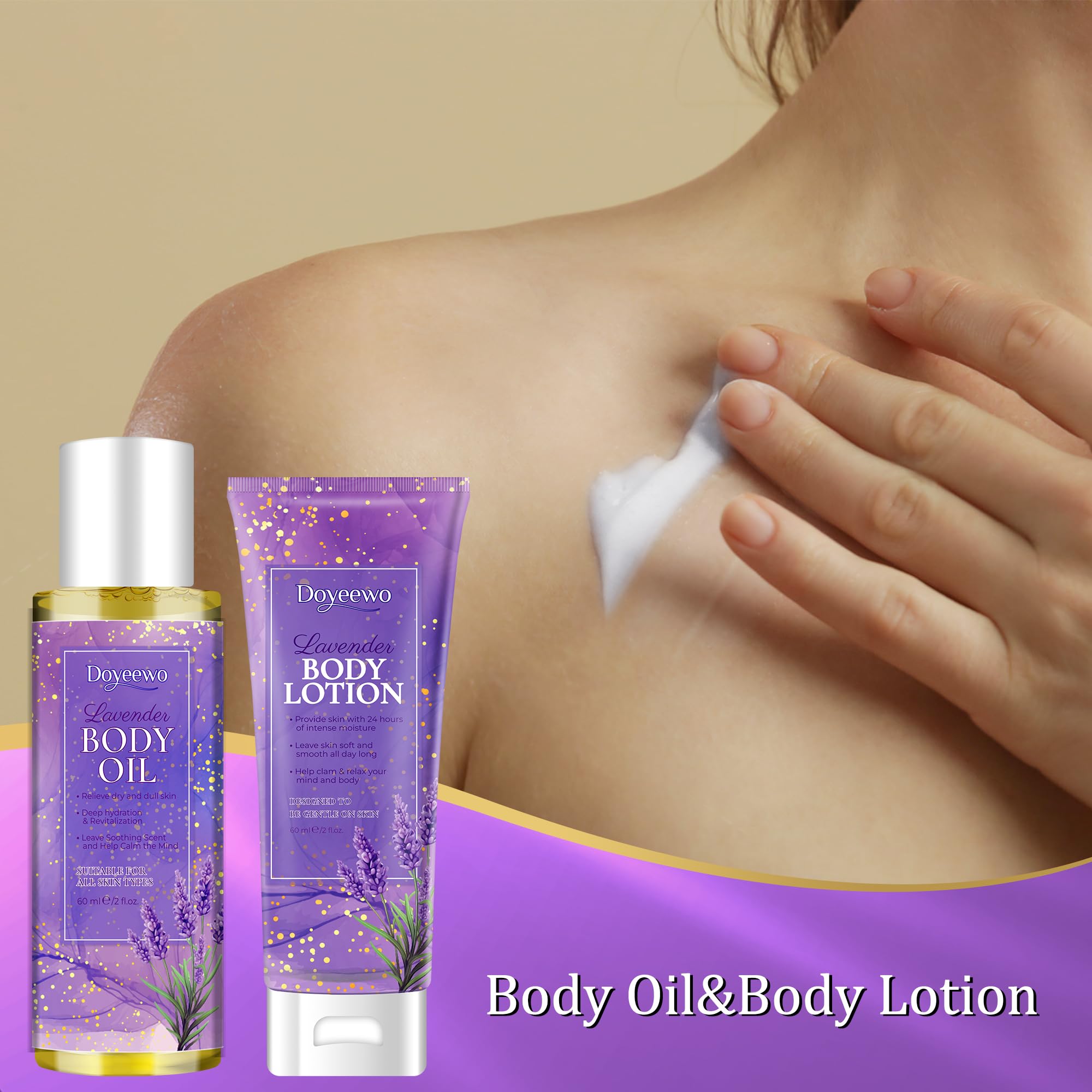 DOYEEWO huile-corps-soyeuse, hydratation légère pour peau veloutée.