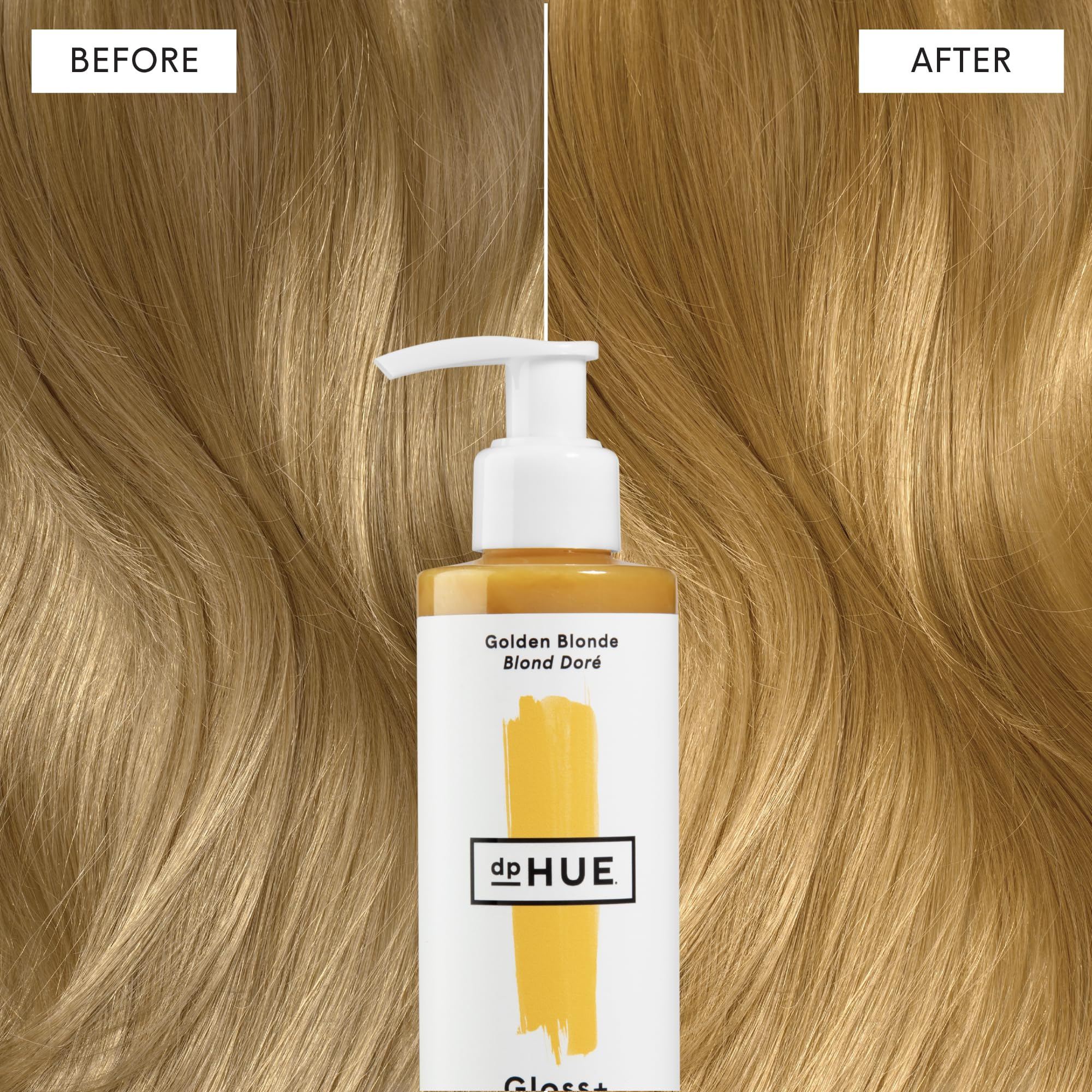 dpHUE Gloss+ Golden Blonde – brillance douce pour blondes, sans peroxyde ni ammoniaque.