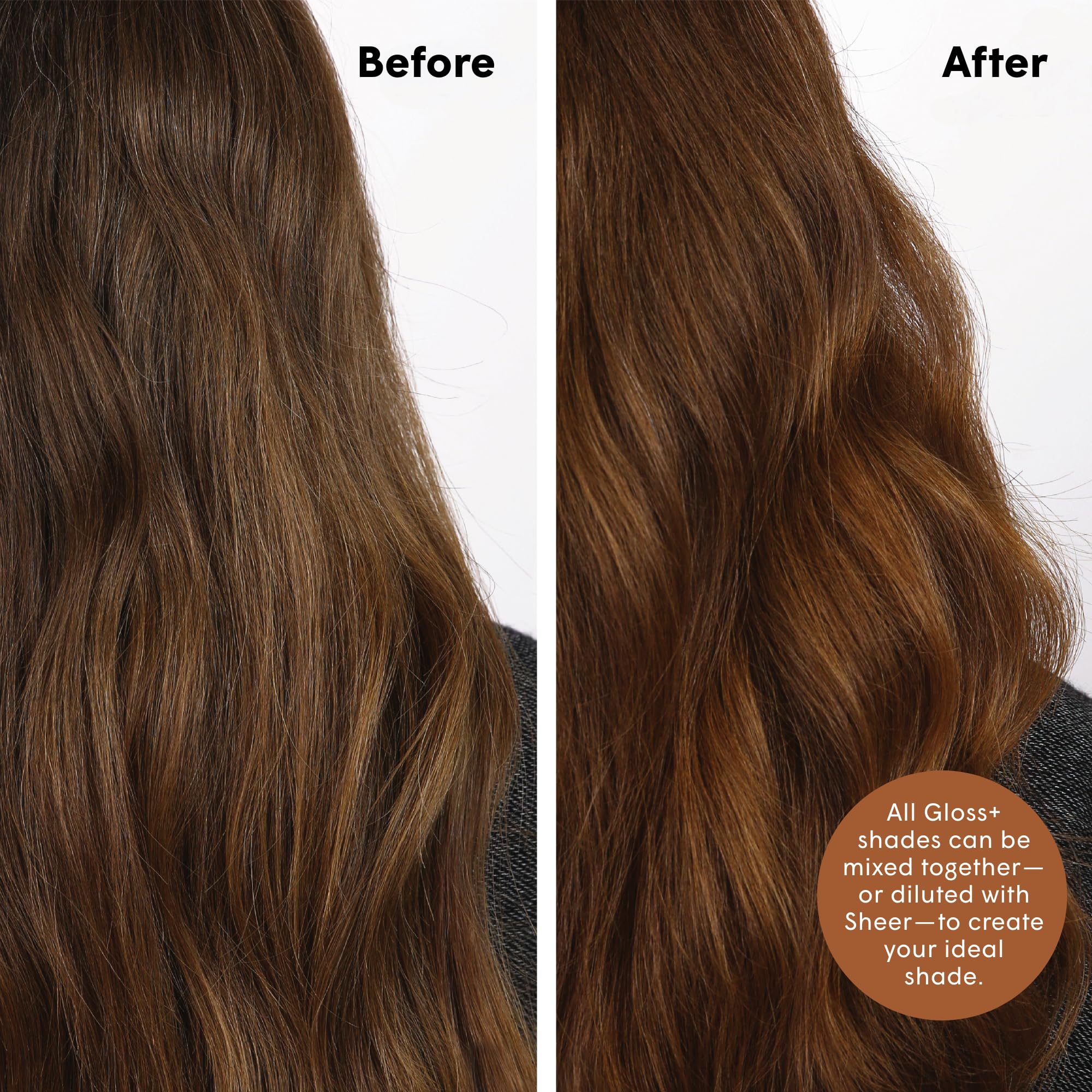 Après utilisation, cheveux soyeux et éclat coloré temporaire