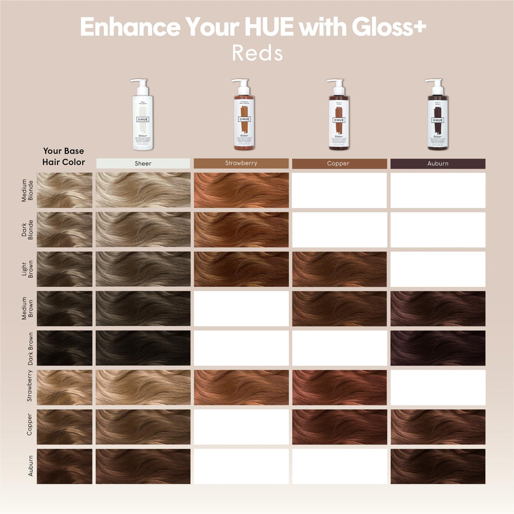 Cheveux colorés rehaussés par une teinte lumineuse et durable