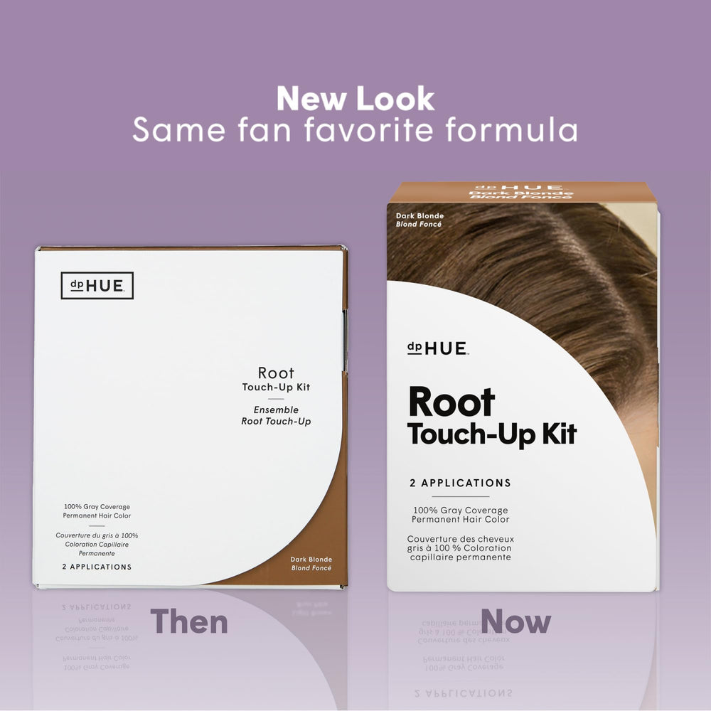 dpHUE Kit Retouche Racines Blond Foncé – Applicateur précis pour retouches naturelles.