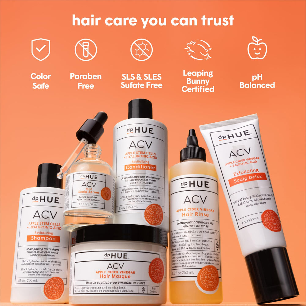 dpHUE ACV Revitalizing Shampoo – intégré à une routine complète pour cuir chevelu apaisé