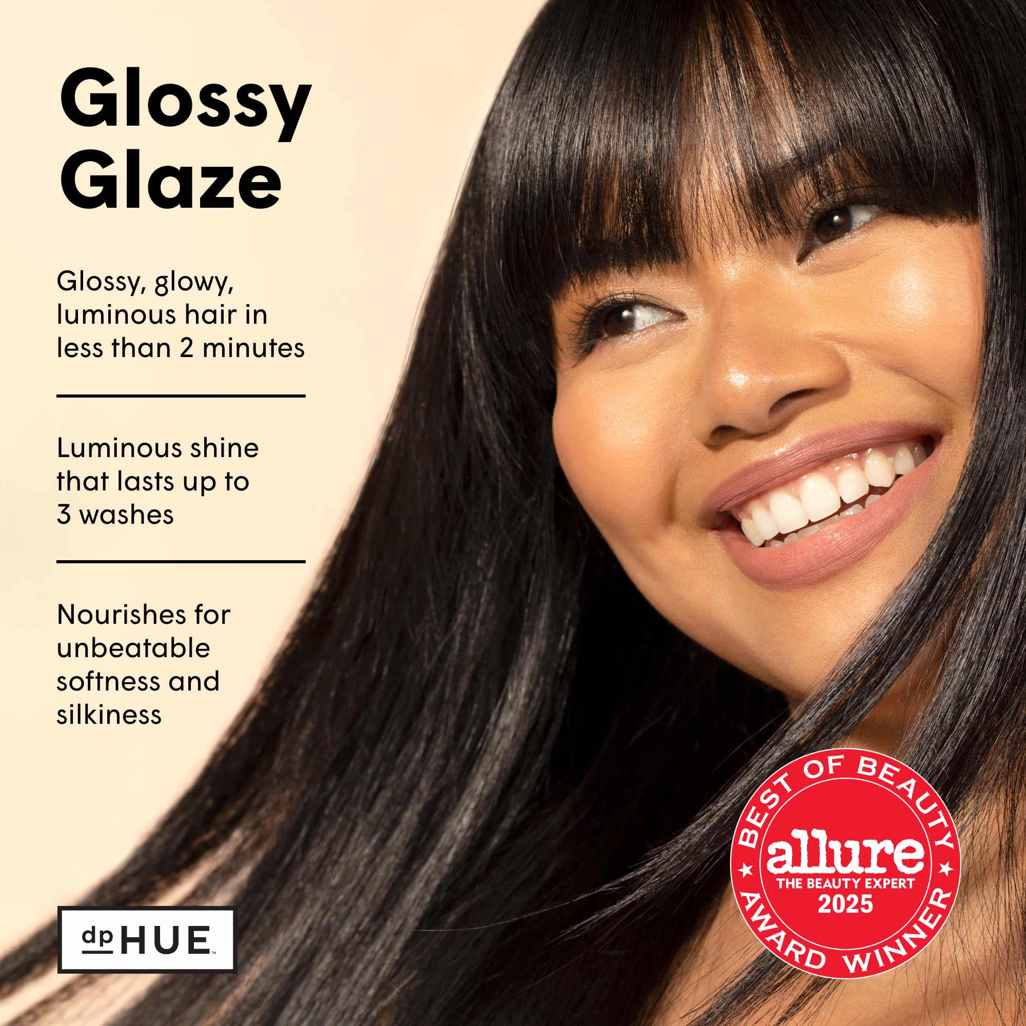 DpHUE Glossy Glaze : application sur mi-longueurs et pointes pour brillance uniforme
