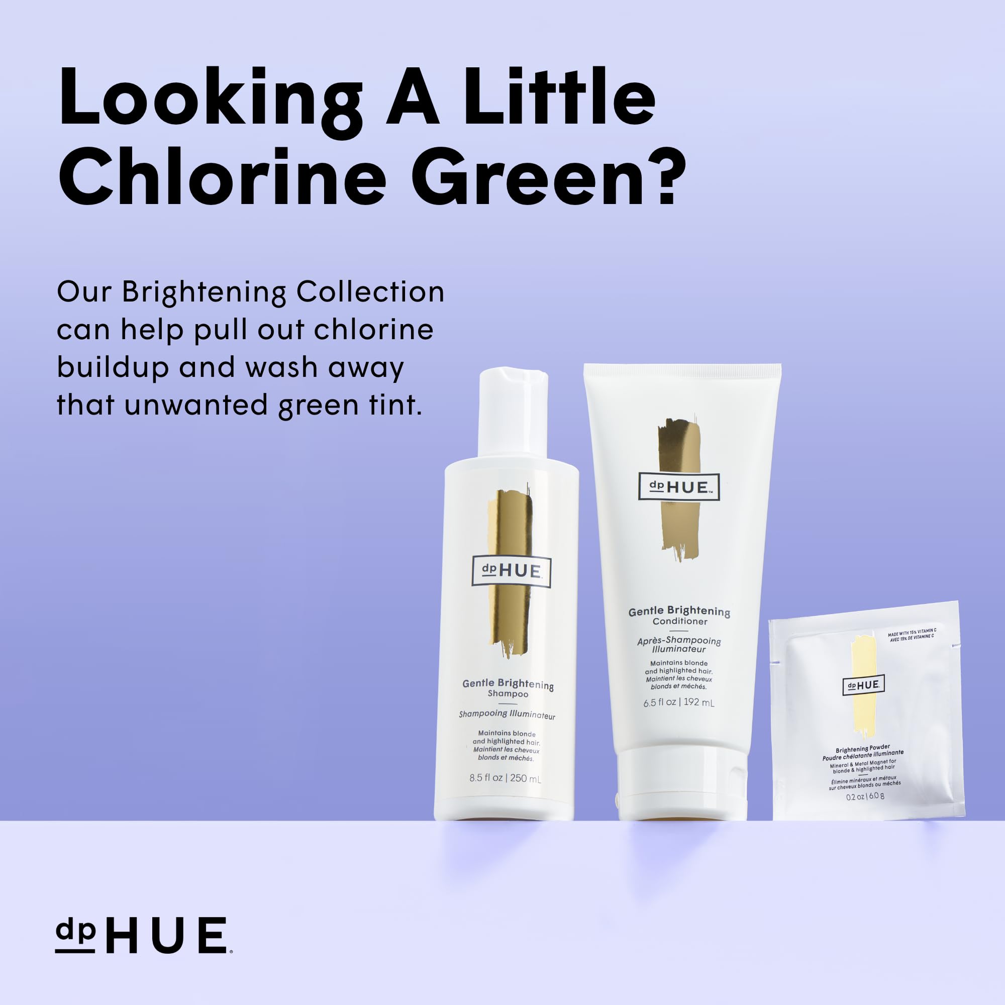 dpHUE Brightening Powder, cheveux plus brillants sur blondes et mèches