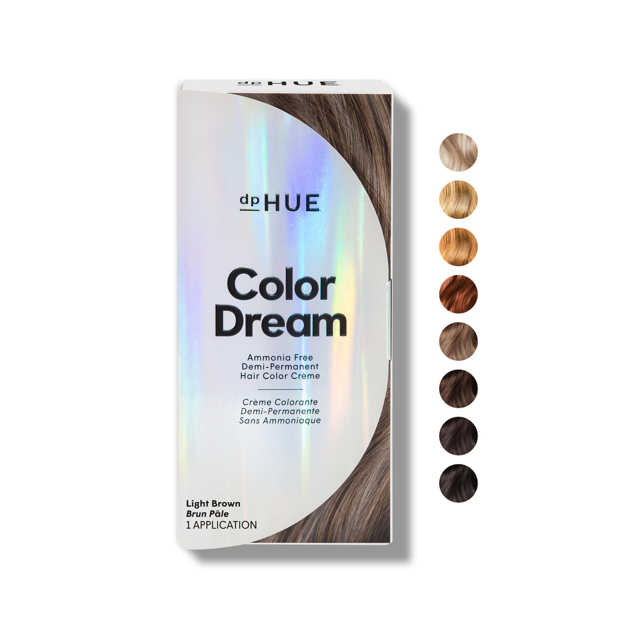 dpHUE Color Dream brun clair – bouteille pratique et brillance naturelle.