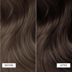 dpHUE Color Dream brun foncé – avant-après cheveux montre le résultat potentiel
