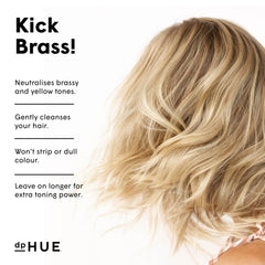 dpHUE Shampoing Blond Froid – pigments violets atténuant les reflets jaunes