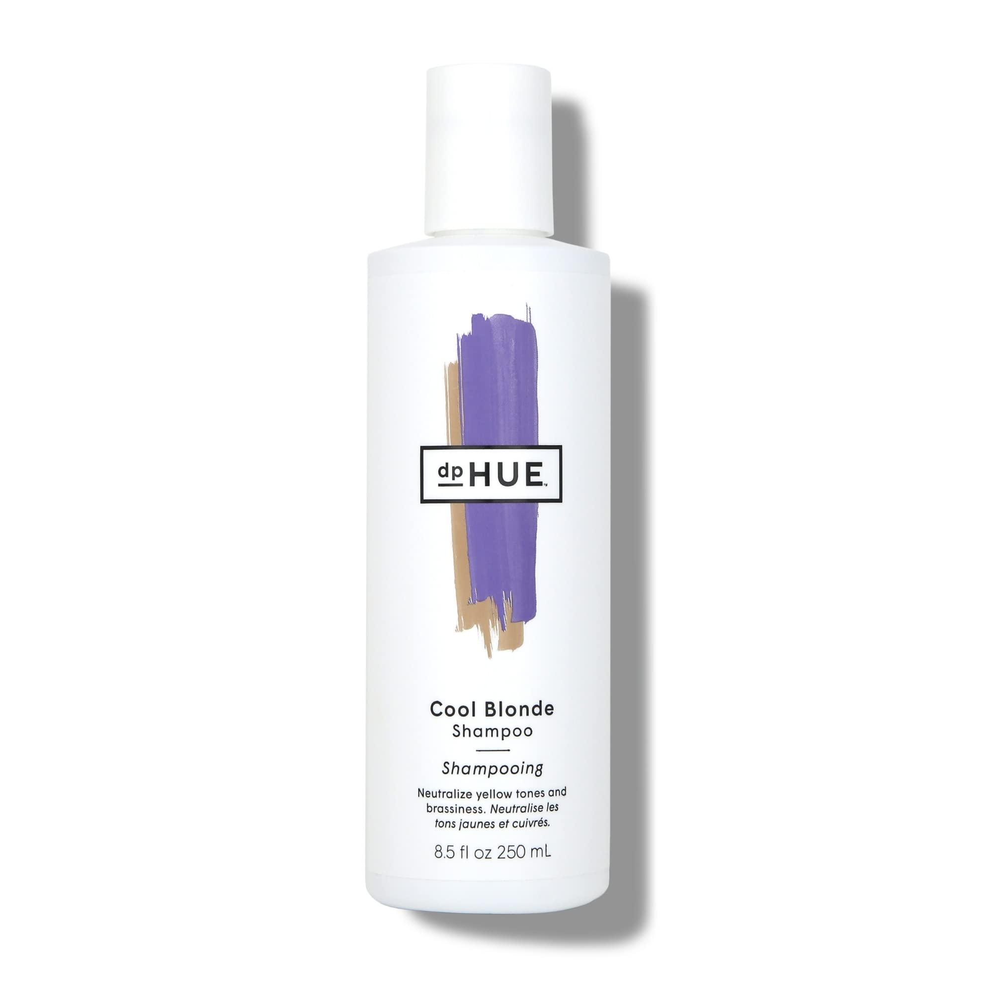 dpHUE Shampoing Blond Froid – bouteille avec pigments violets neutralisant le jaune