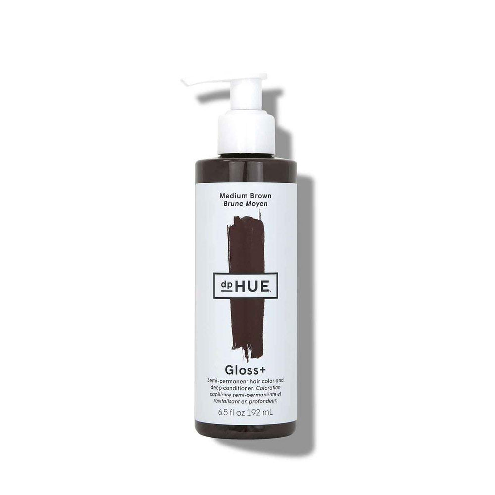 dpHUE Gloss+ Bouteille brune : couleur temporaire, brillance et douceur pour cheveux bruns