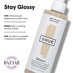 dpHUE Gloss+ Brillance Après Application : cheveux plus lumineux et soyeux.