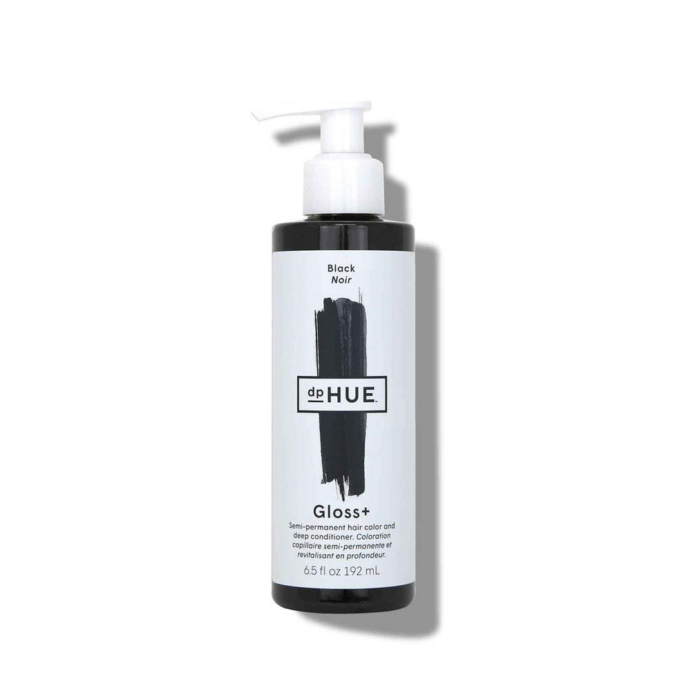 dpHUE Gloss+ Noir – flacon noir et couleur profonde pour un éclat temporaire