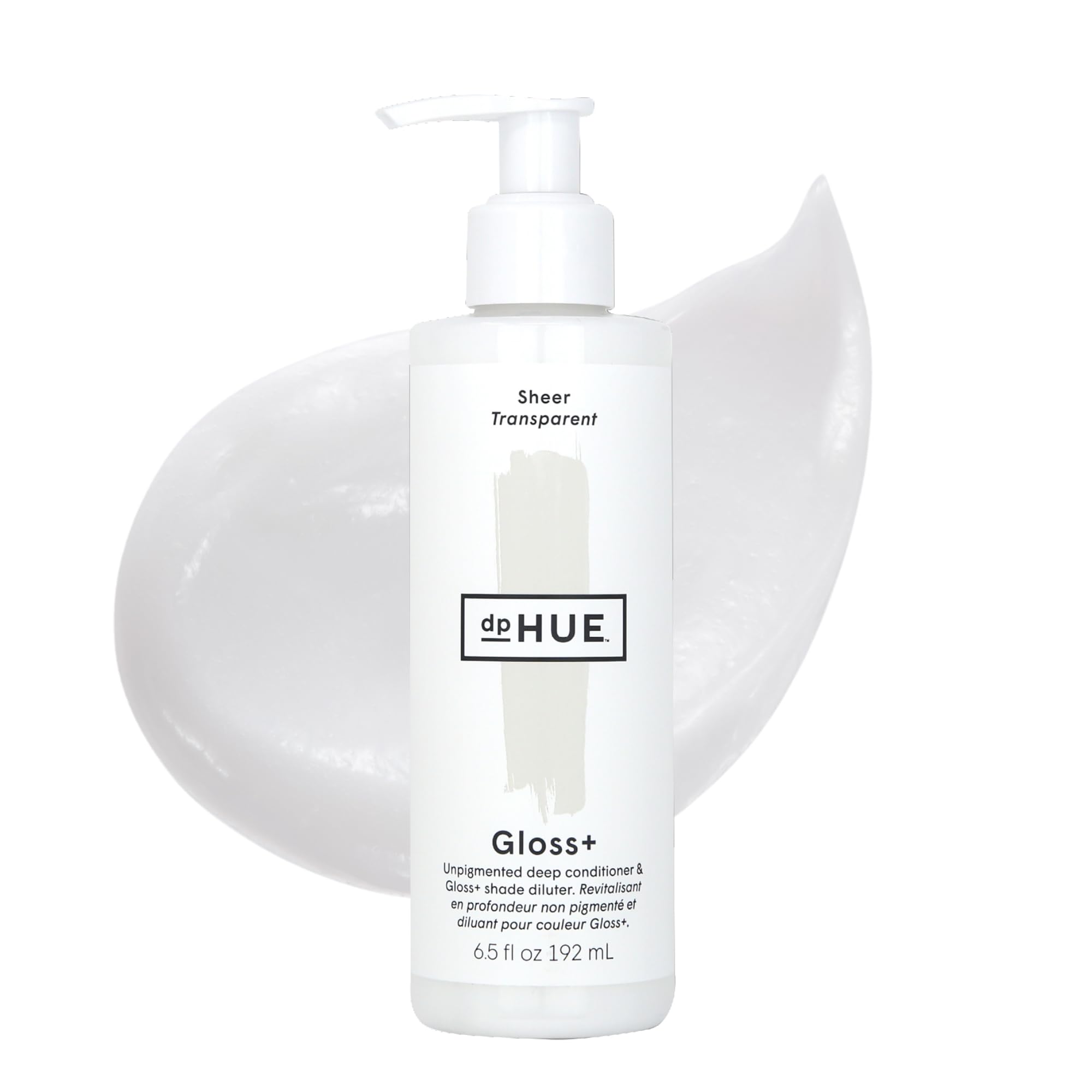 dpHUE Gloss+ Sheer – bouteille prête à hydrater tous les cheveux.