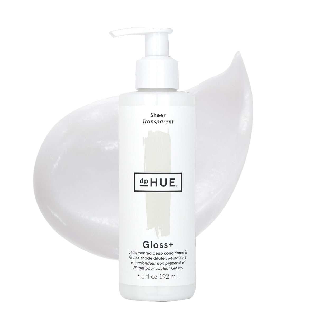 dpHUE Gloss+ Sheer – bouteille prête à hydrater tous les cheveux.