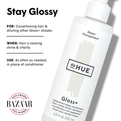 dpHUE Gloss+ Sheer – emballage sans parabènes et sulfates.