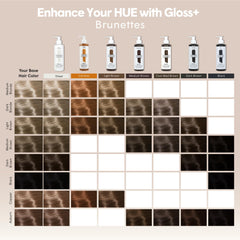 dpHUE Gloss+ Teinte brun froid accentuant les reflets