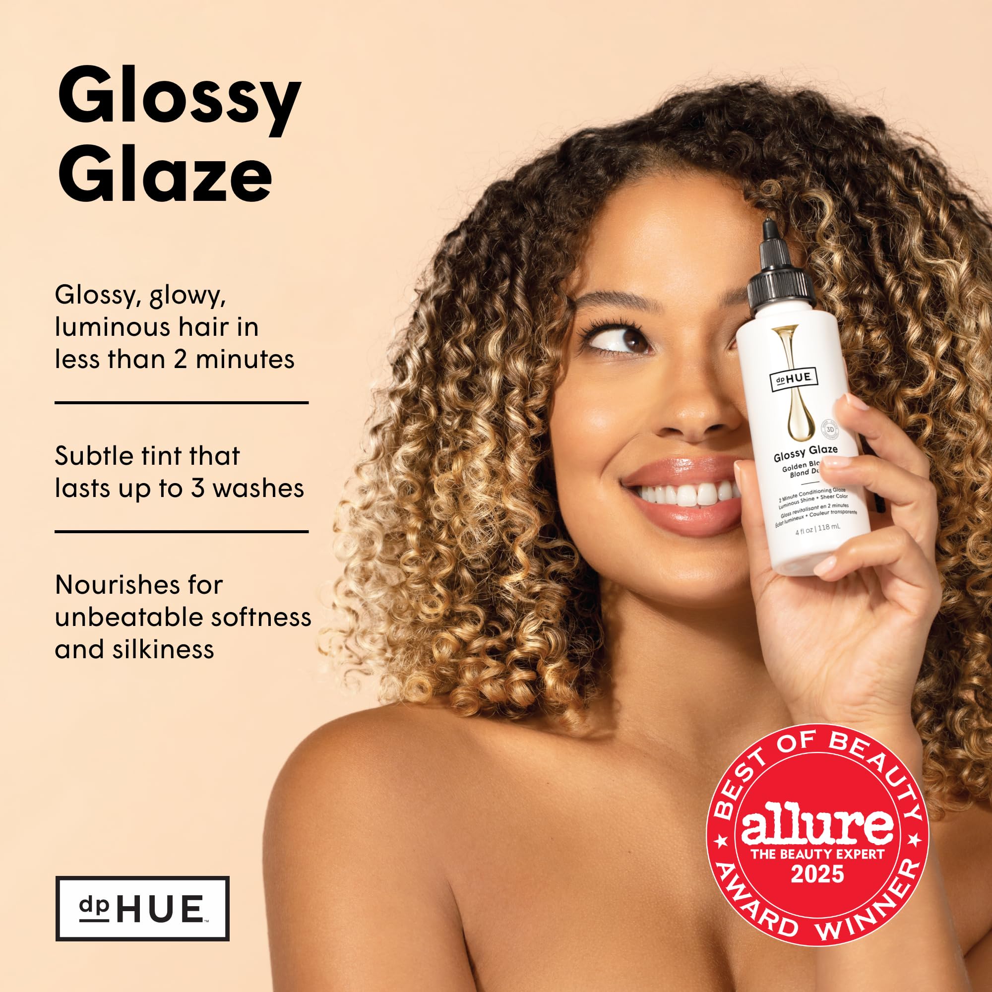 dpHUE Glossy Glaze, application du milieu aux pointes pour une couleur légère.