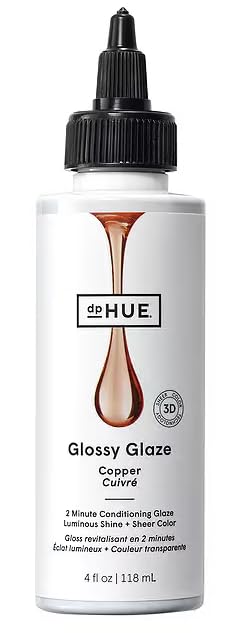 dpHUE Glossy Glaze cuivre — bouteille prête pour une application rapide sous la douche