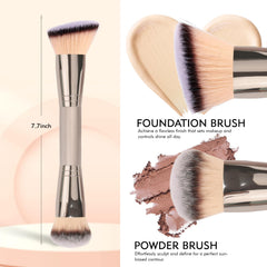 Poils synthétiques denses et doux pour une utilisation durable.