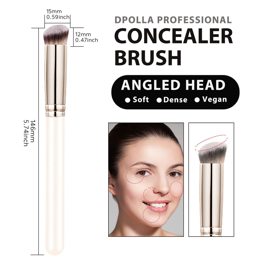 Pinceau poils synthétiques durables dpolla – fibres robustes et non absorbantes.