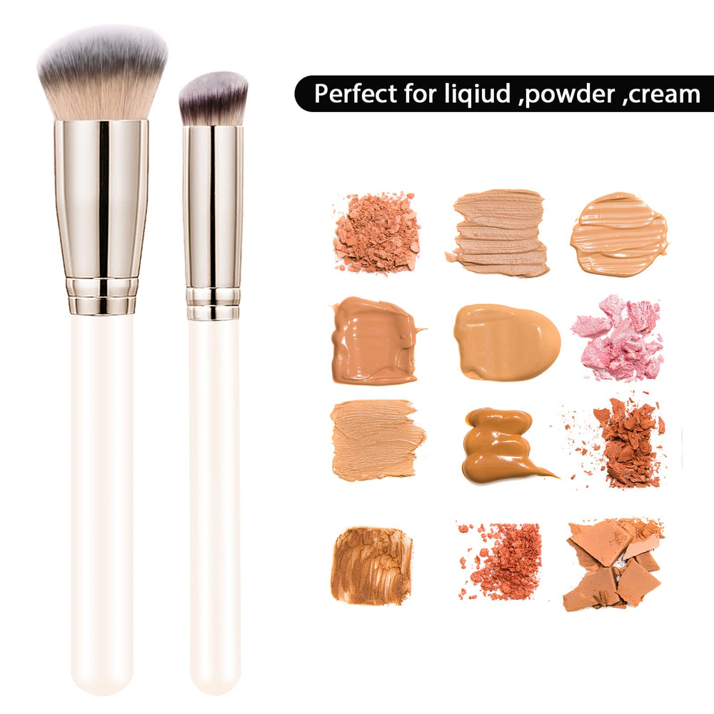 Pinceau utilisations multiples dpolla – idéal pour fond de teint, blush et correcteurs.