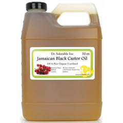 Dr Adorable – bouteille d'huile ricin noire jamaïcaine pure, nourrissante pour les cheveux.
