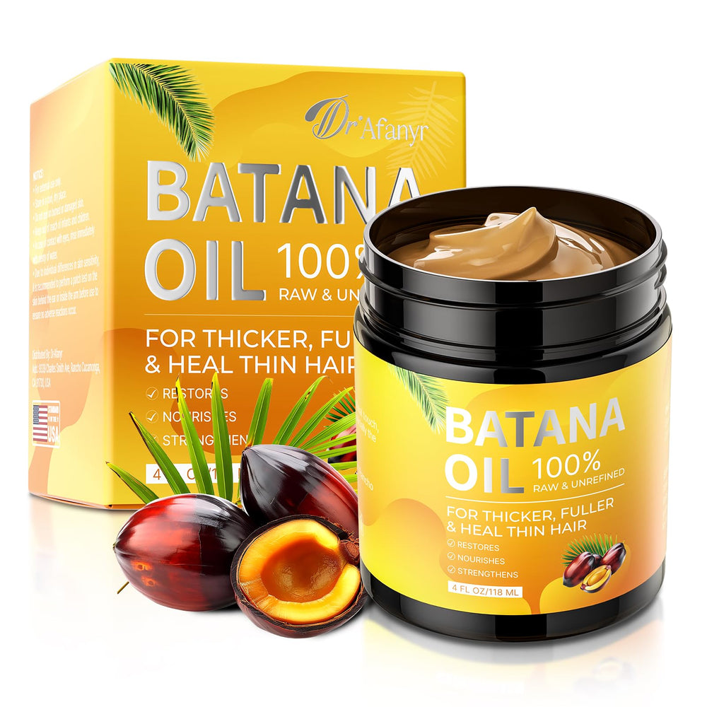 DR.Afanyr Batana Conditionneur cheveux en flacon, hydratation légère et brillance naturelle.
