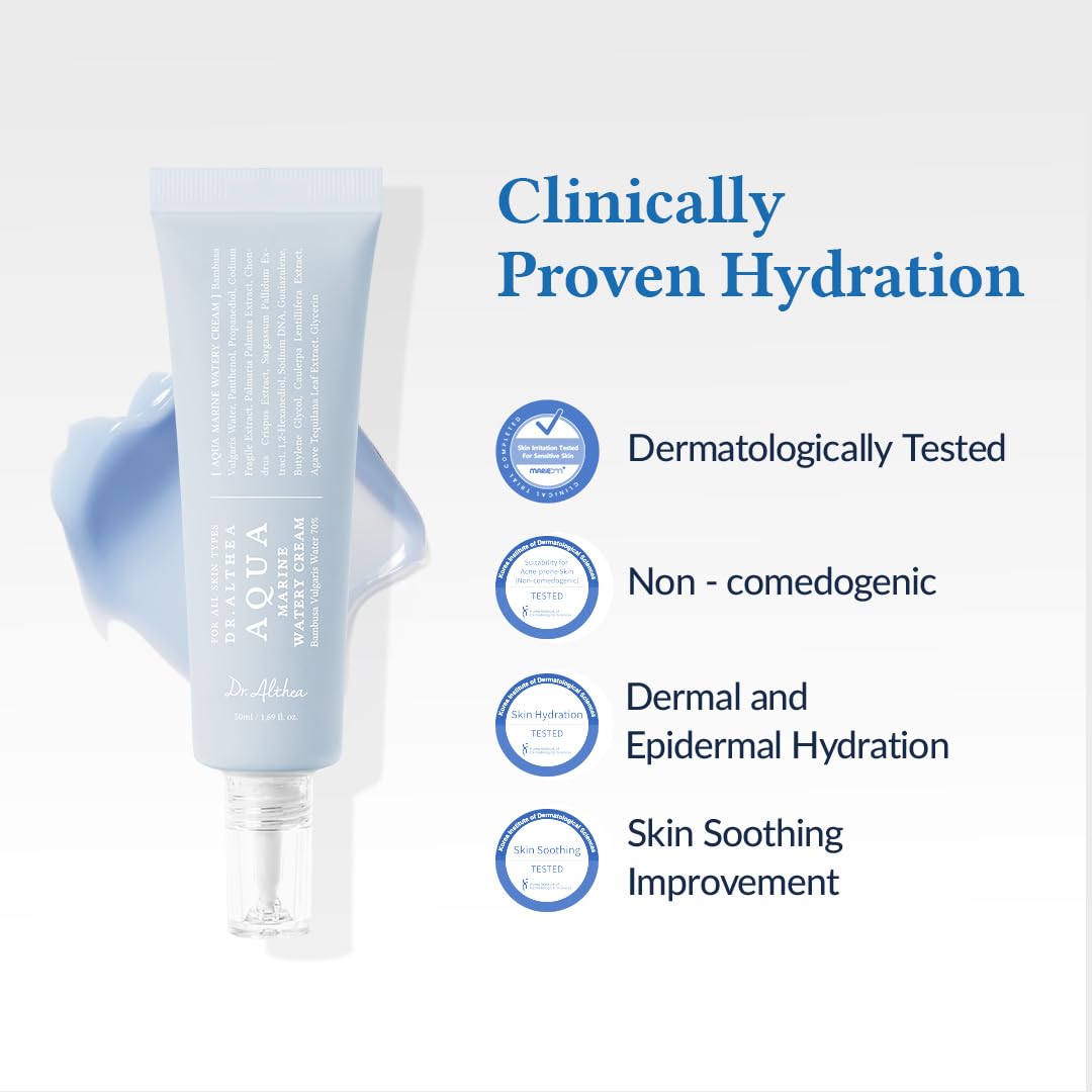 Dr.Althea Aqua Marine hyaluronique pour hydratation durable.