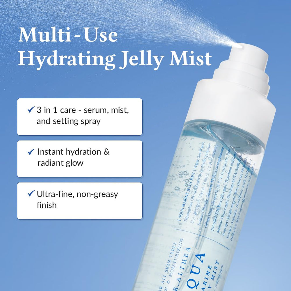 Utilisation ciblée avec Dr.Althea Aqua Marine Jelly Mist pour zones spécifiques.