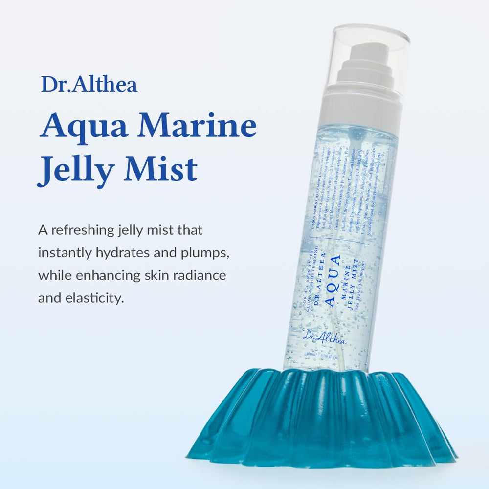 Brume fine Dr.Althea Aqua Marine Jelly Mist application rapide.