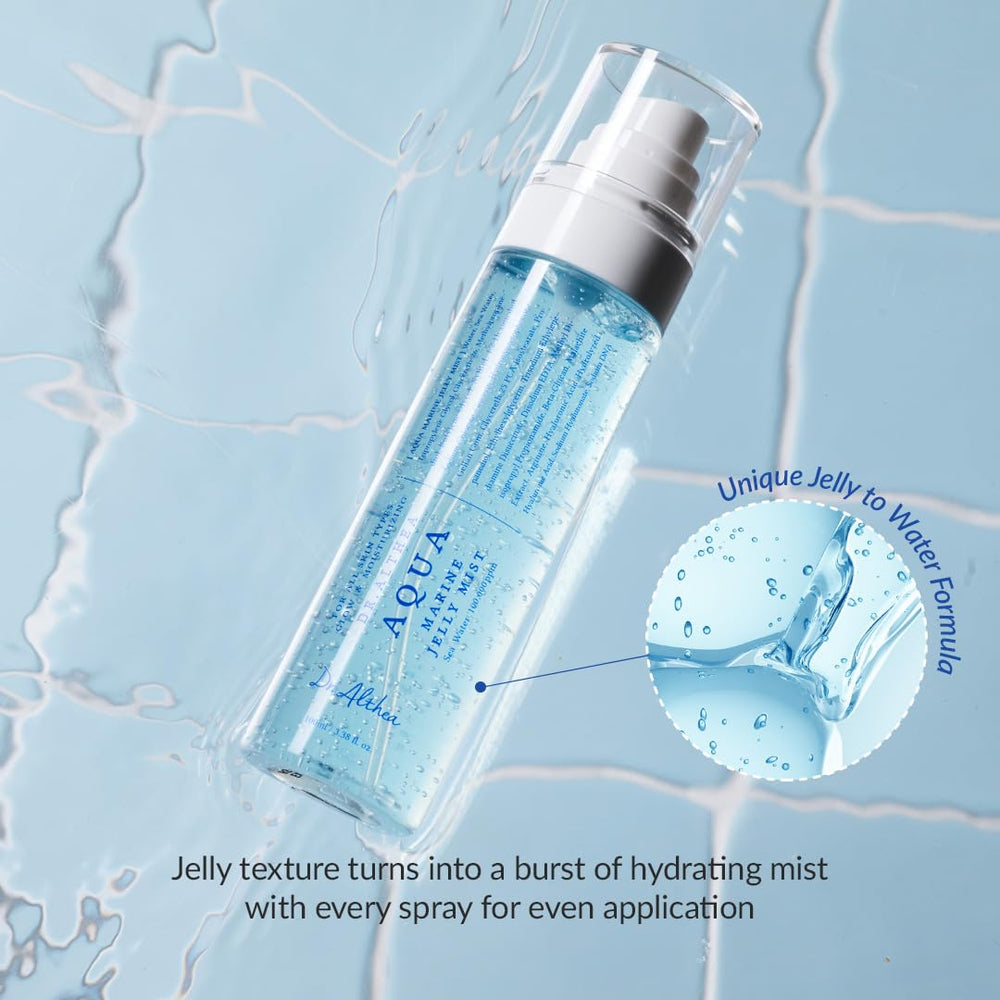 Ingrédients marins et hydratation renforcée dans Dr.Althea Aqua Marine Jelly Mist.