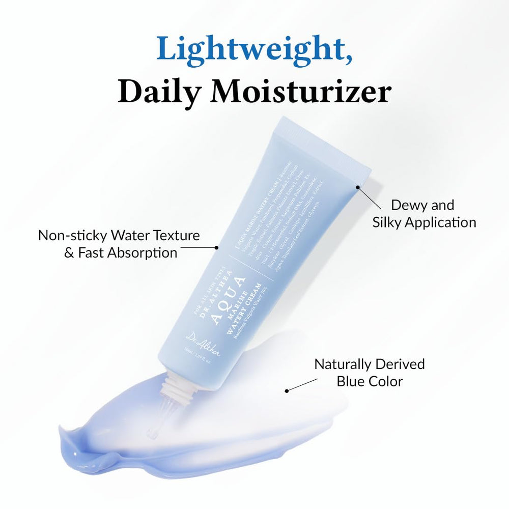 Dr.Althea Aqua Marine, texture légère et absorption rapide.