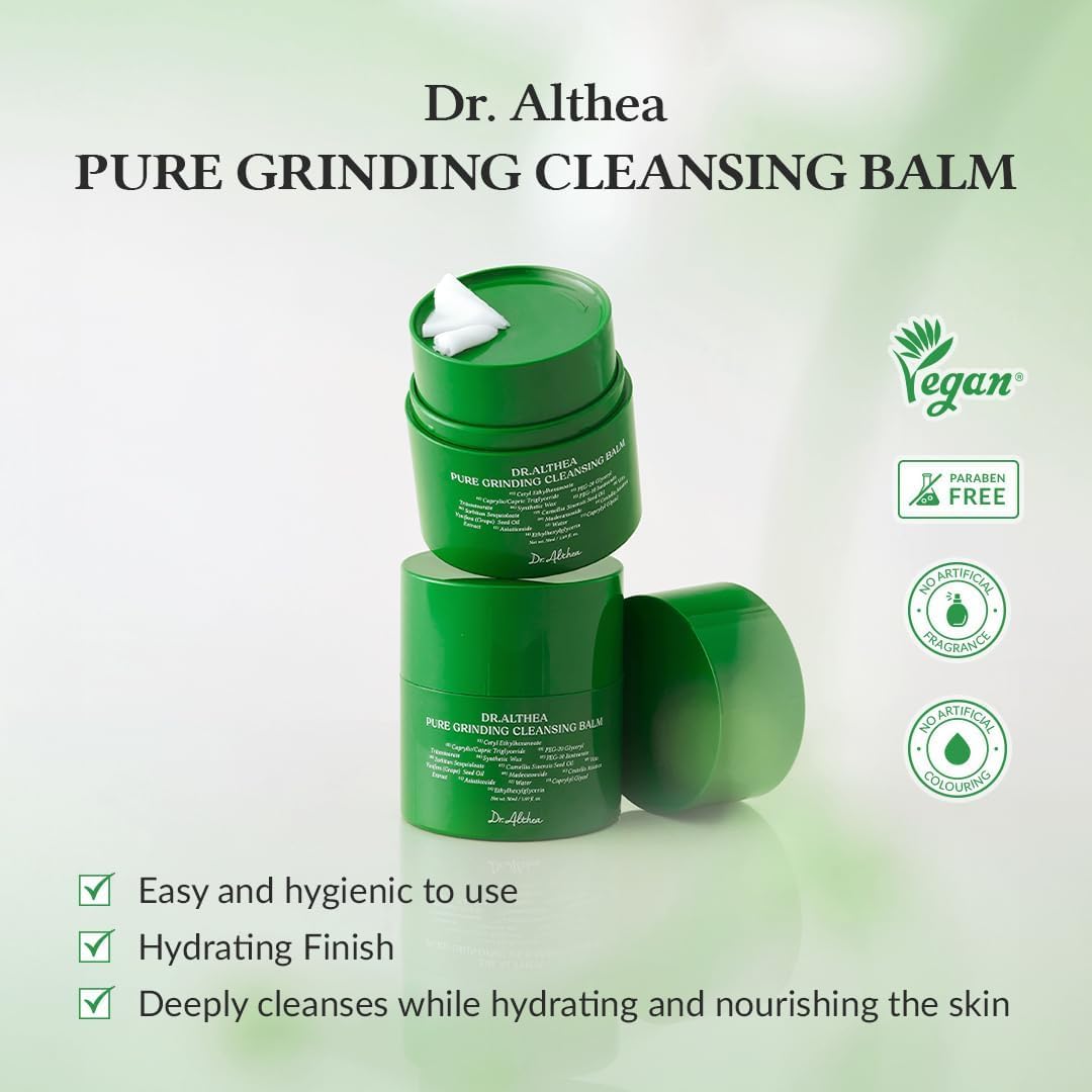 Application du balm sur la peau pour un nettoyage en douceur.