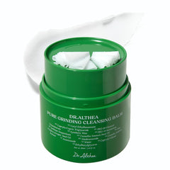 Dr.Althea Pure Grinding Cleansing Balm montre l'emballage avec mécanisme de broyage.
