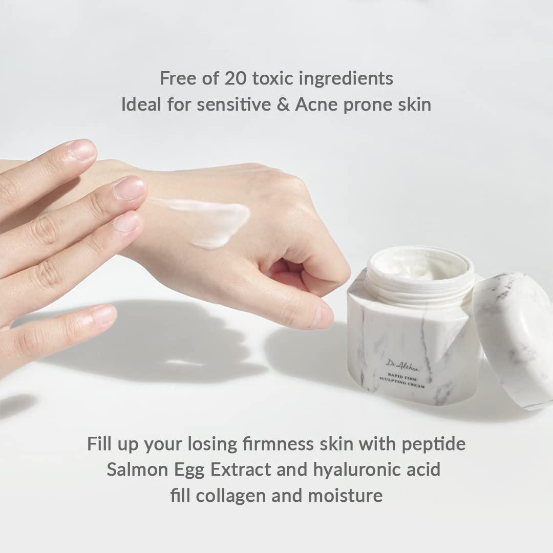 Présentation sur une étagère de salle de bain avec Dr.Althea Crème.