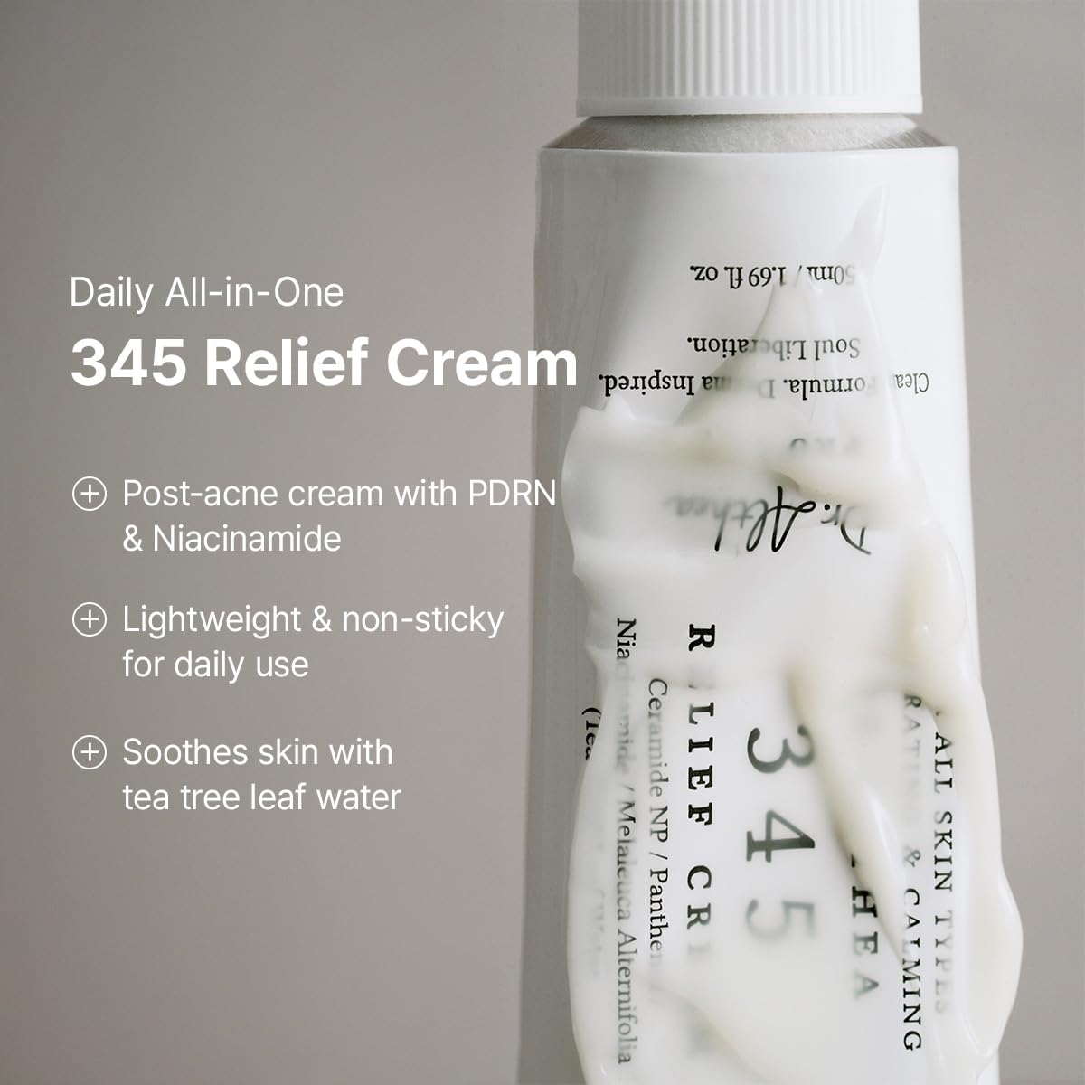 Dr.Althea Crème Relief 345 – Niacinamide et Ceramide pour hydratation et protection.