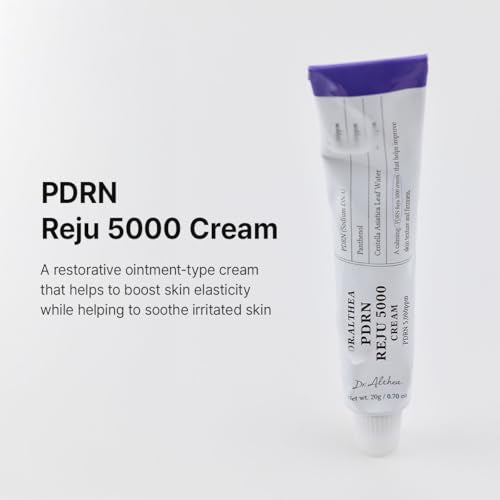 Texture apaisante de Dr.Althea PDRN Reju 5000 Crème pour peau irritée.
