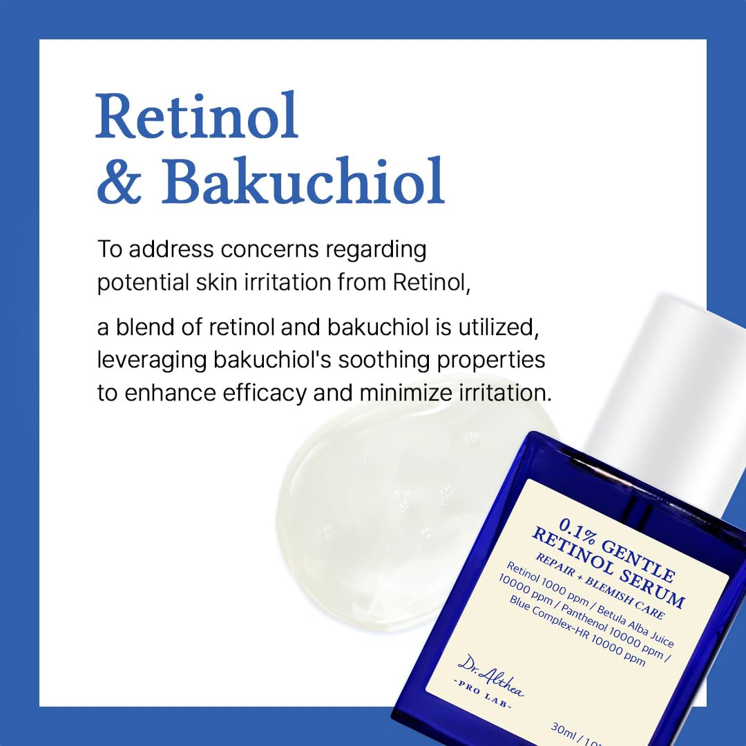 Utilisation matin et soir du sérum Dr.Althea 0,1% Retinol pour hydratation continue.