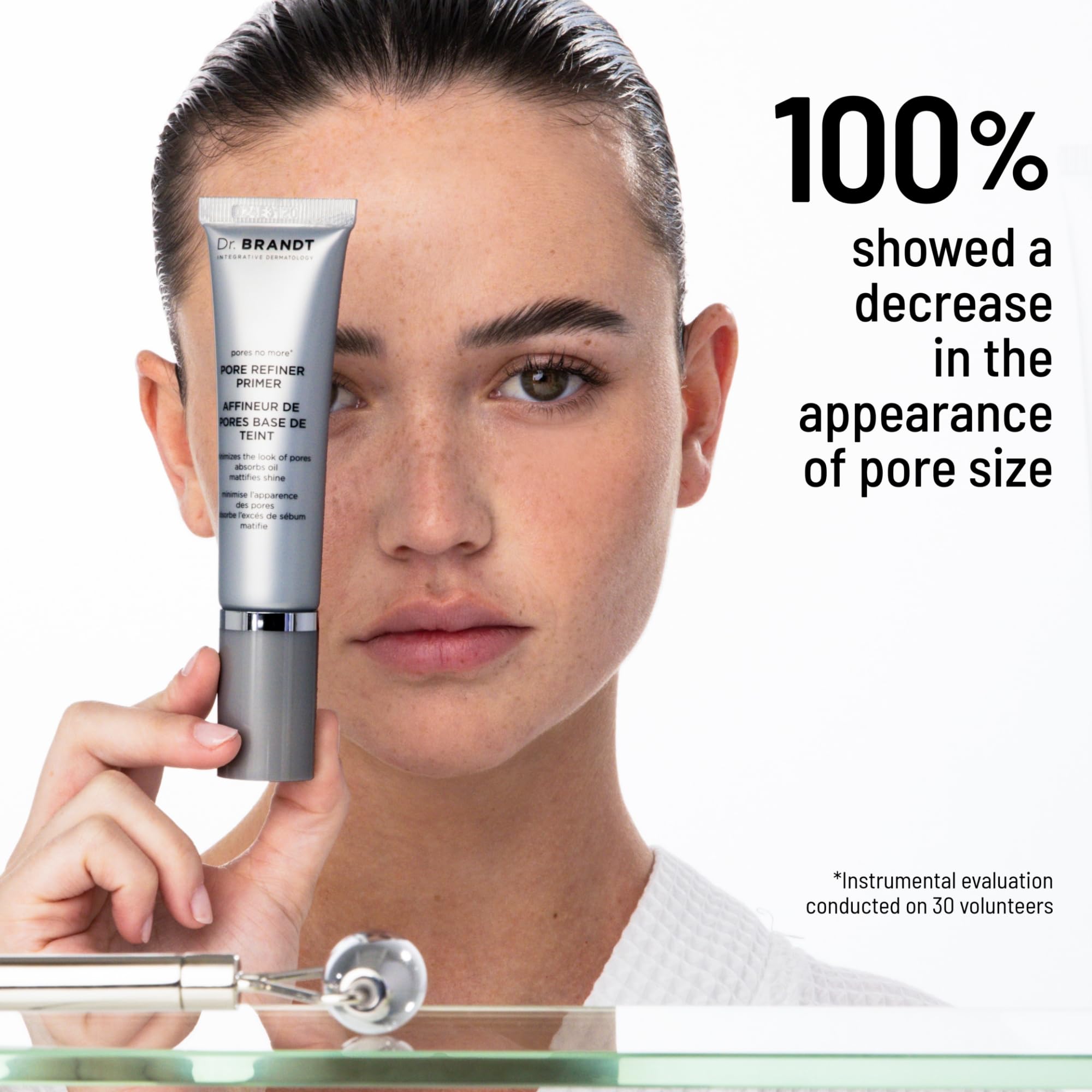 Dr. Brandt Skincare Pores No More : sphères absorbantes et acide salicylique.