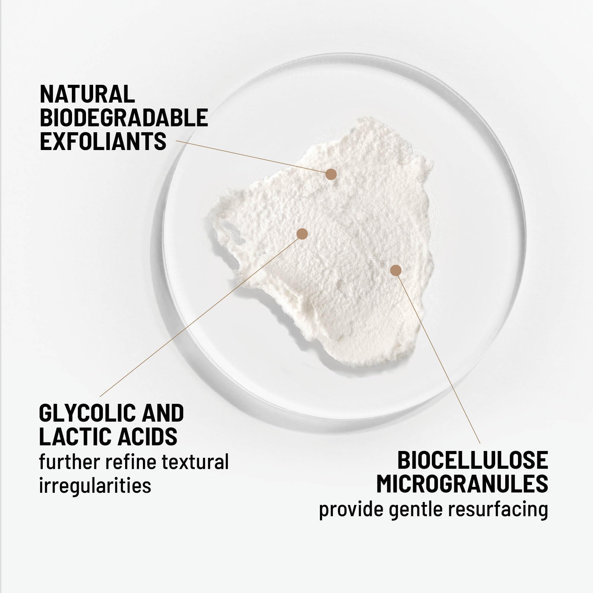 Dr. Brandt Skincare microgranules biocellulose exfoliation sûre