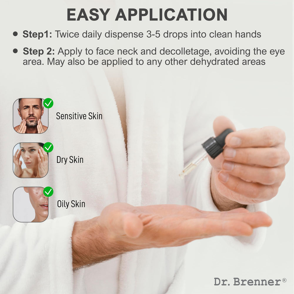 Bouteille Dr. Brenner pratique, application facile.