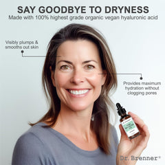 Sérum Dr. Brenner avec vitamine B5, hydratation en profondeur.