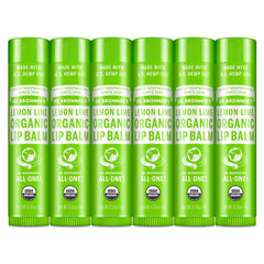 Dr. Bronner’s Baume à Lèvres bio, emballage six-pack pratique.