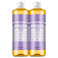Dr. Bronner’s Lavande – bouteille de savon liquide pour une peau fraîche et parfumée