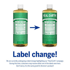 Dr. Bronner's Almond Castile Soap foam on skin shows gentle lather