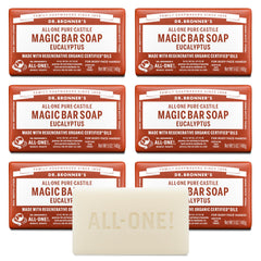 Savon Dr. Bronner’s eucalyptus avec emballage recyclable, pratique et durable