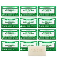 Dr. Bronner’s Savon-barre amande avec emballage recyclable, choix durable pour la maison
