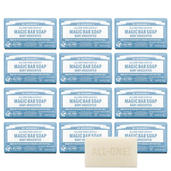 Dr. Bronner’s barre Pure-Castile bébé neutre, savon solide pratique pour peau sensible